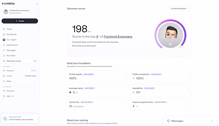 In top 5% of Fronted