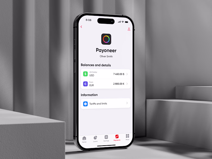 Payoneer Payments in PUMB－Banking App