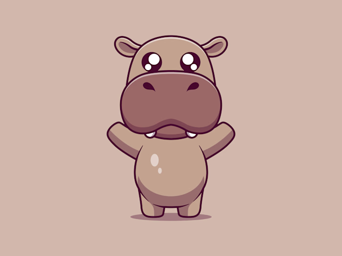 Cute Hippo