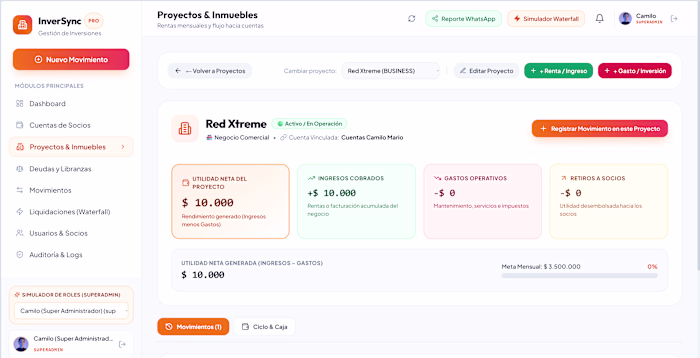 InverSync PRO — Full-Stack Fintech