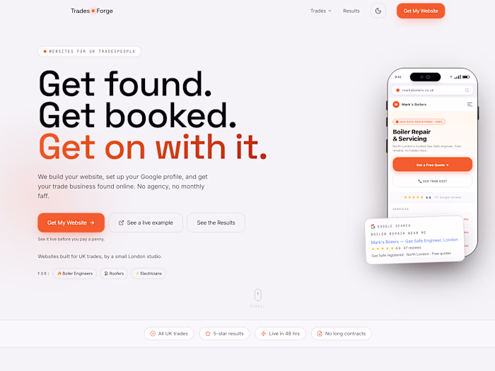 TradesForge is a website and