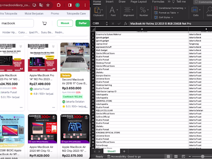 Data Scraping E-Commerce