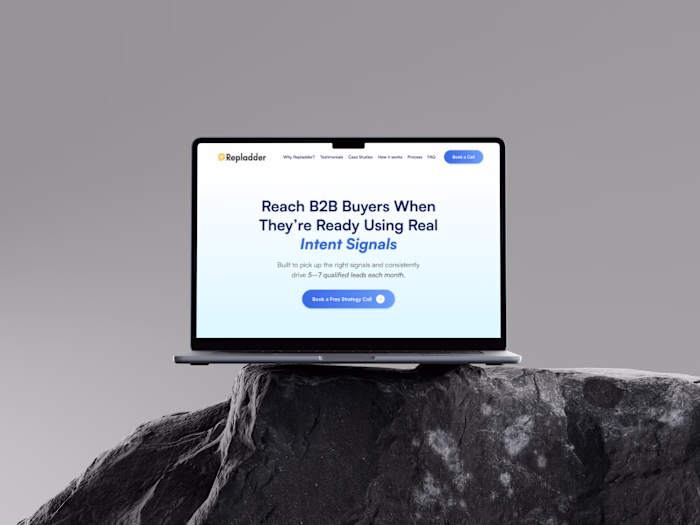 B2B landing page redesign & Framer | Repladder 