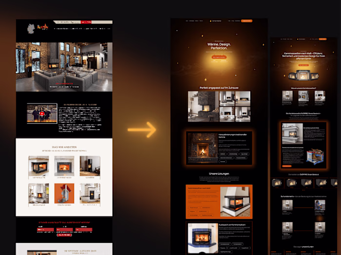 Der Kamindoktor: Web Revitalization with Dark Mode Elegance
