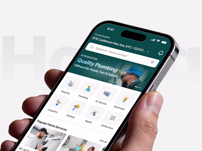 Homiq — Home Services Mobile App