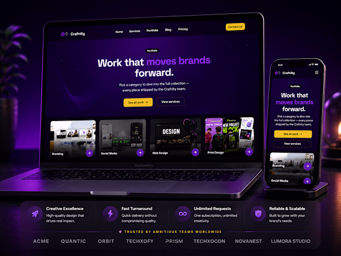 Crafnity — Premium Creative Agency Website Design & Development