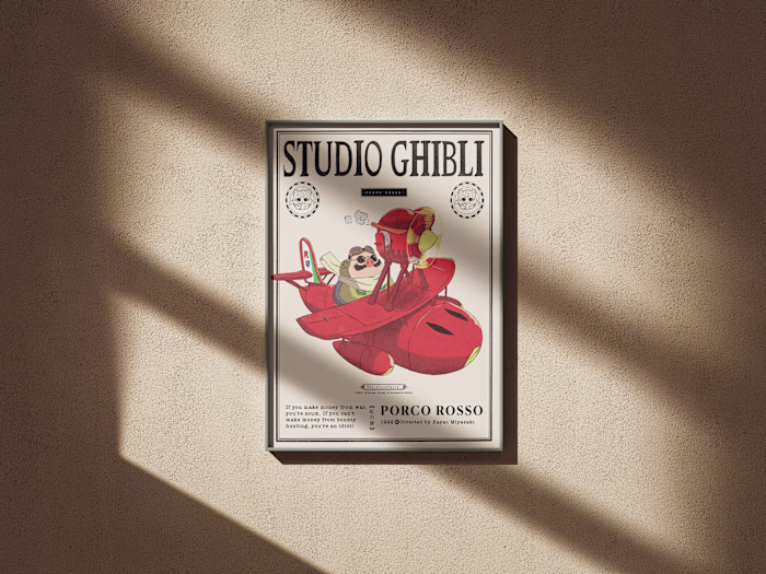 Porco Rosso - GRAPHIC DESIGN, ILLUSTRATION POSTER