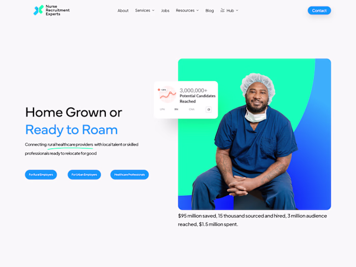 NRX: Healthcare Recruitment Marketing Site