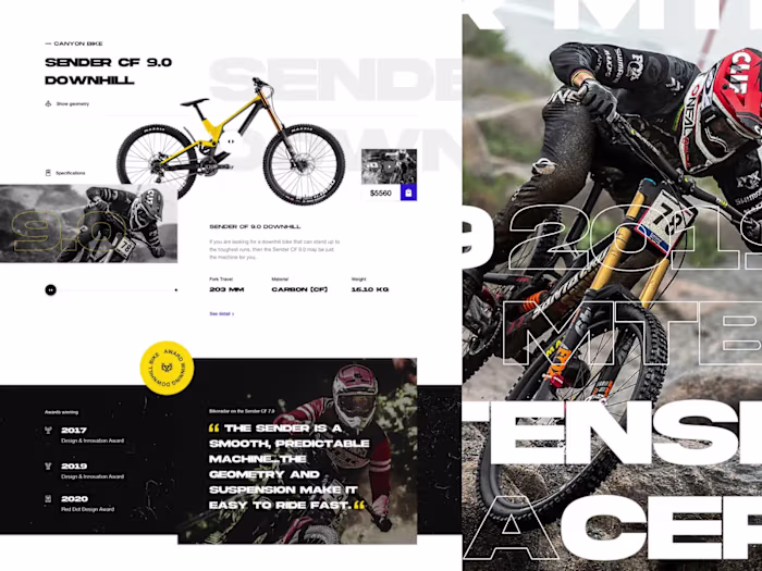 Designing a Mountain Bike E-Commerce Website