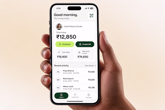 Design of MoneyKit App for Indian SMBs