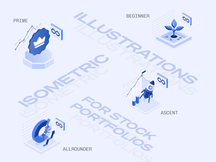 Some isometric illustrations I created for a stock advisory ...