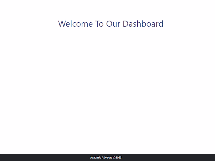 Dashboard for a education system app