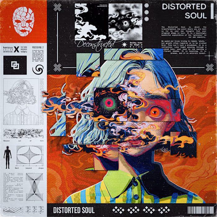 Distorted Soul: A Neo-Brutalist Identity Study