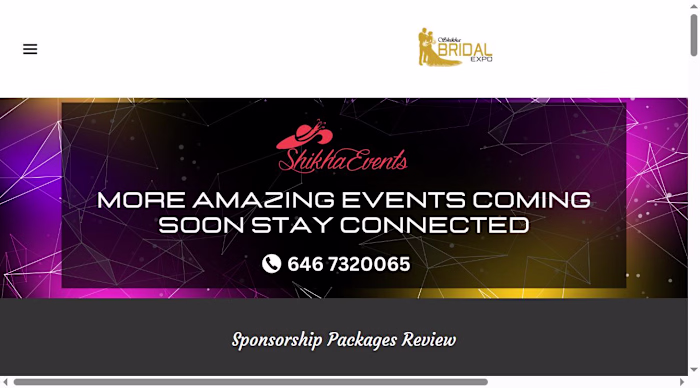 Shikha Bridal Expo: WordPress website