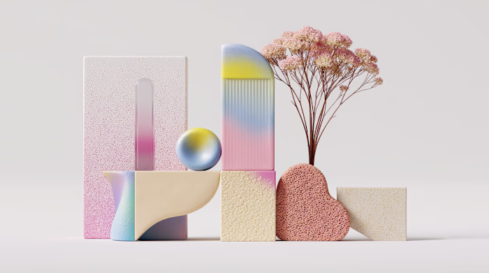 Geometrical explorations mixed with some floral elements fro...