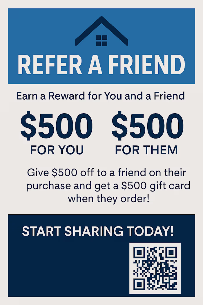 Referral Flyer Design & Copywriting for Roofing Platform