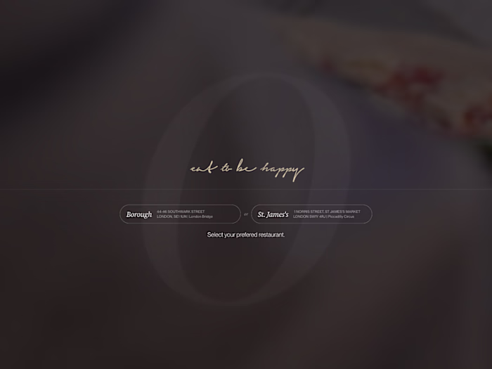 Italian Restaurant → Framer Development