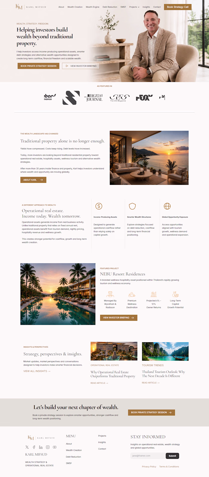 The client needed a website