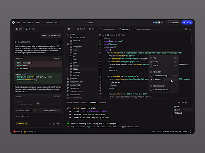 Oqta - AI Builder Dashboard
