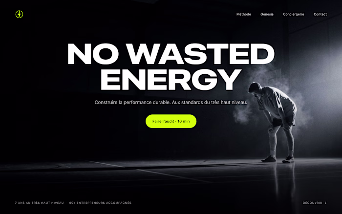 New fitness coach web site