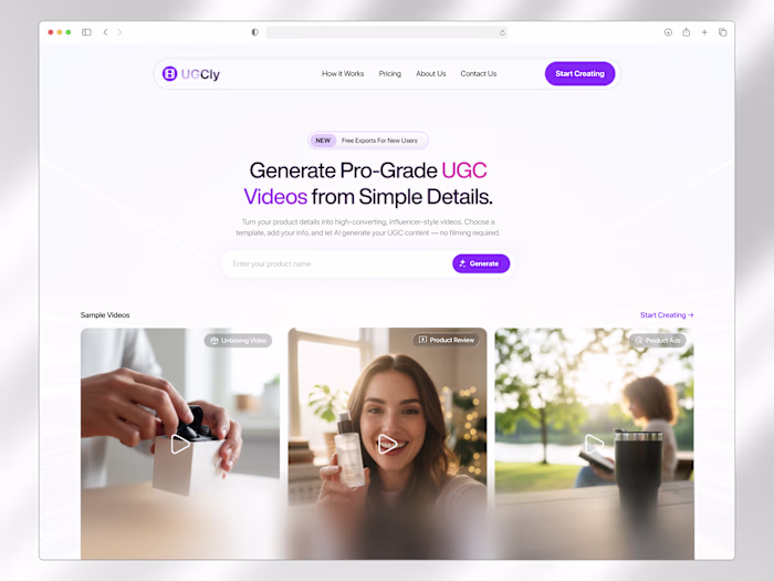AI-Powered UGC Video Creation Platform Design
