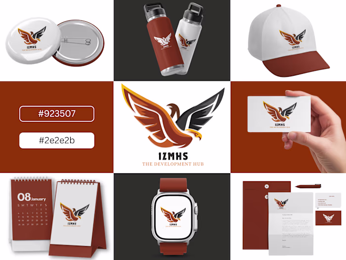 Modern Logo Design (IZHMS Development Hub)