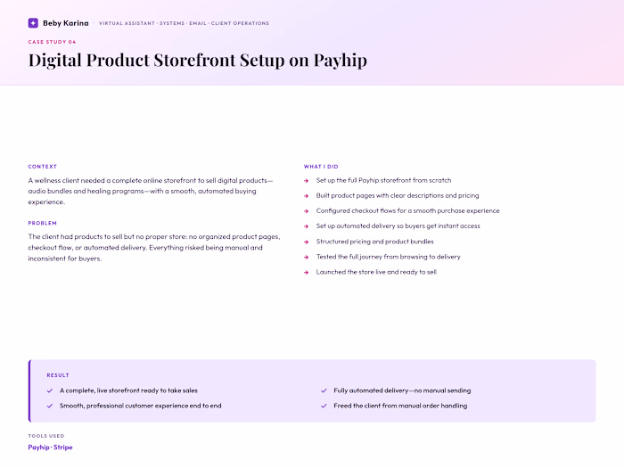Digital Product Storefront (Payhip)