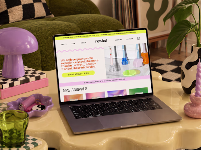 Rewind | E-Commerce Wix Website Design