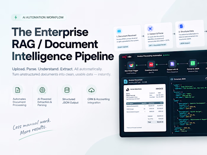 Enterprise RAG Document Automation Workflow