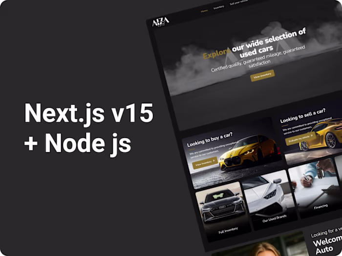 Auto Dealer Web Platform Development