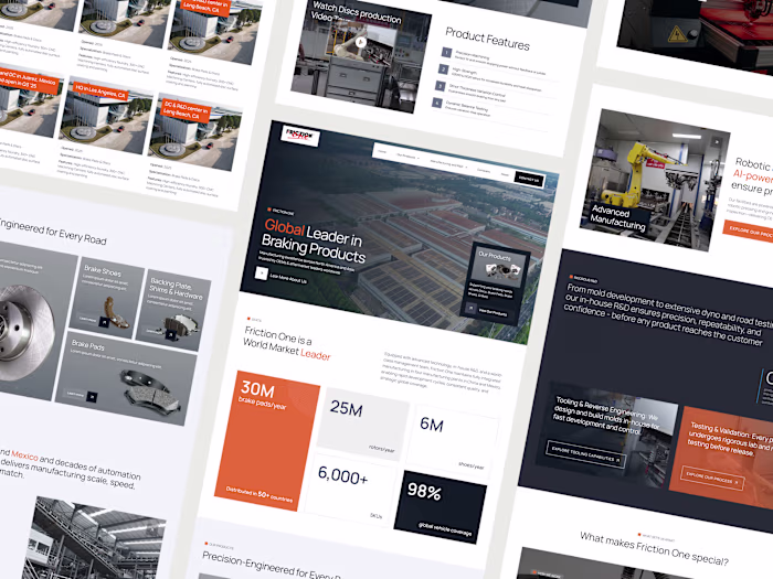 Manufacturing Website Redesign with Webflow CMS