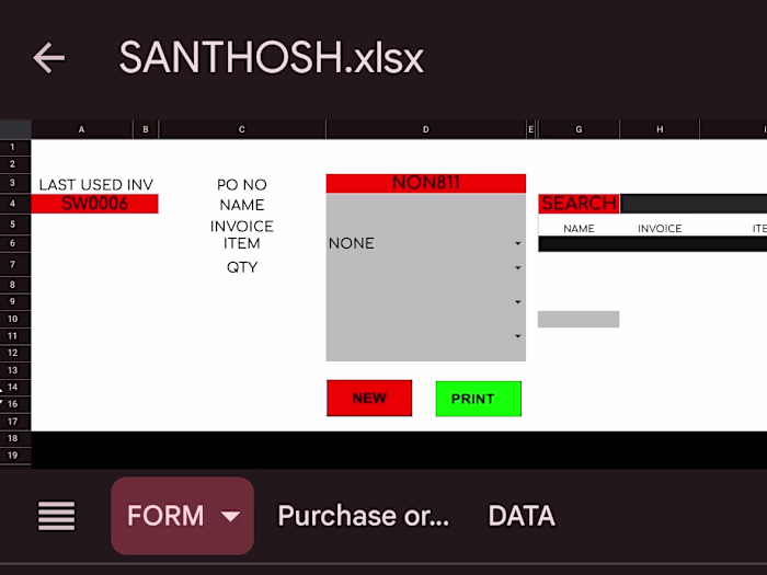 Data entry dashboards 