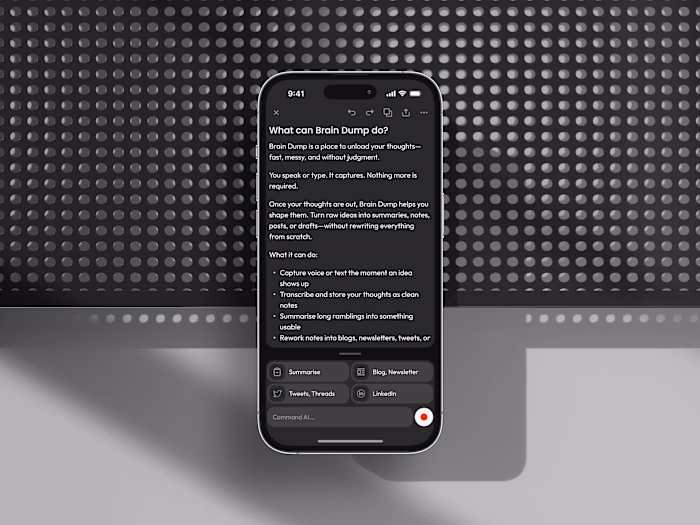 Voice-First Note Taking: A 0→1 Case Study