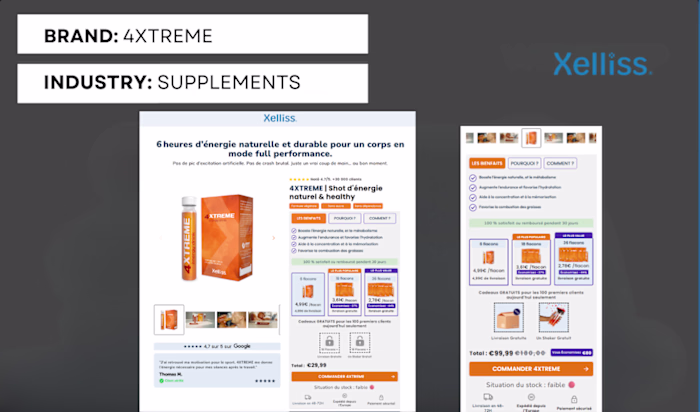 Conversion-Optimized Product Page for Xelliss – Replo on Shopify