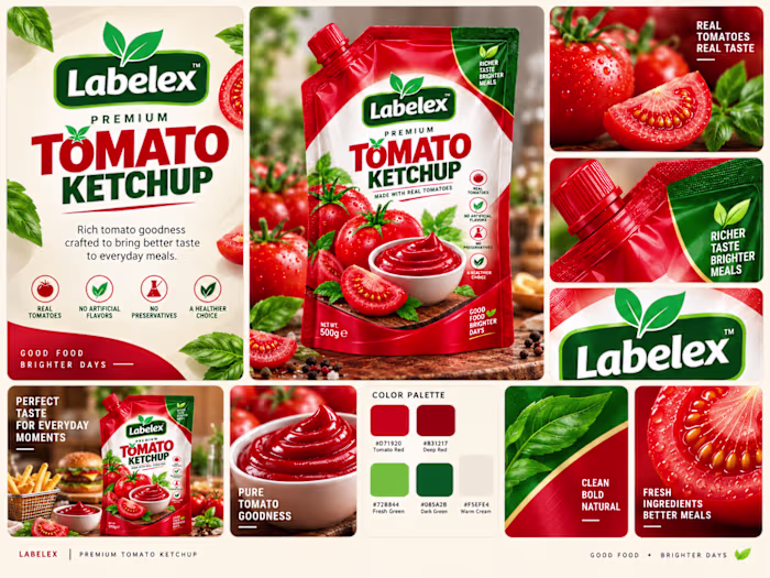 Labelex Premium Tomato Ketchup Label