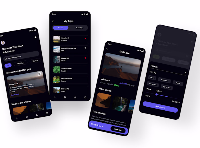 Tour Planner Mobile Application