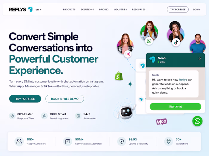 Chat & Influencer Marketing Platform | Reflys