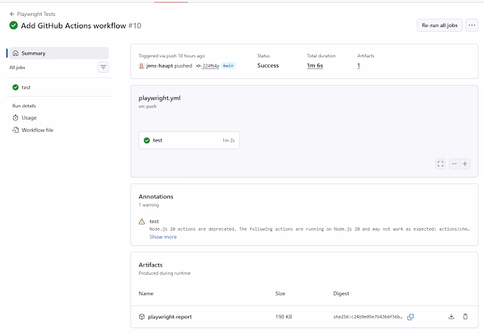 CI/CD Test Automation with GitHub Actions