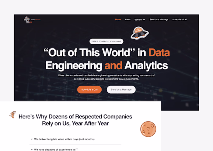 Out of this World Website for 42Co