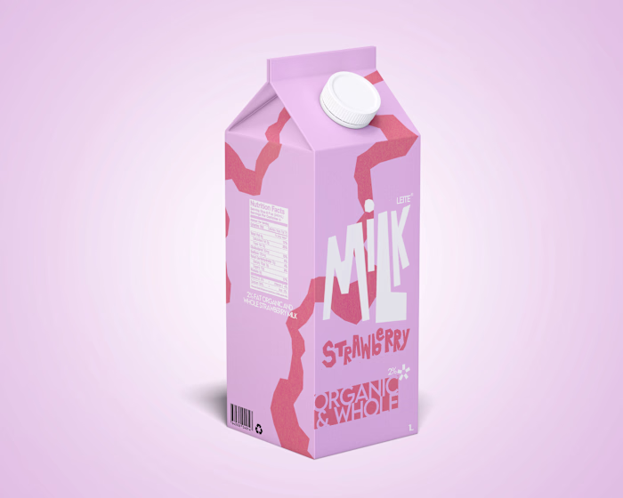 Milk packaging design 