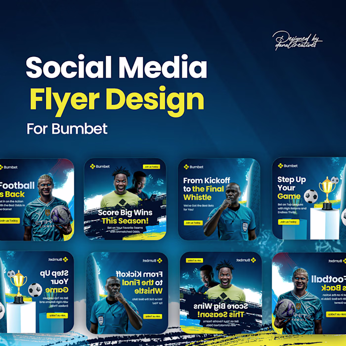 SOCIAL MEDIA FLYER DESIGN FOR BUMBET BETTING APP