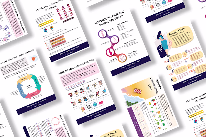Infographs for Balance Houston on Behance