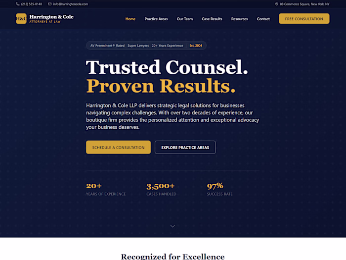 Harrington Cole LLP — Business