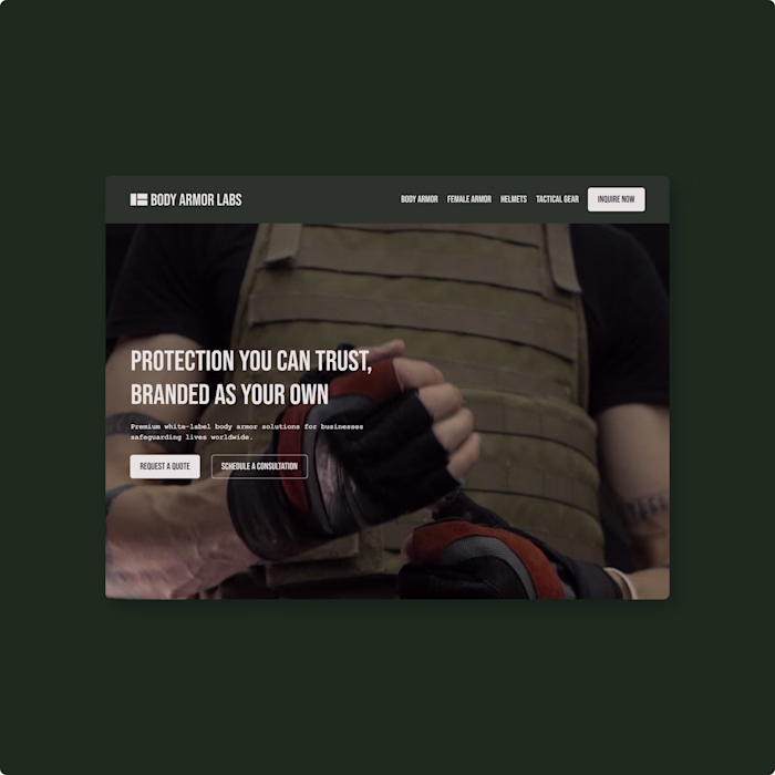 Body Armor Labs: Premium Brand Identity