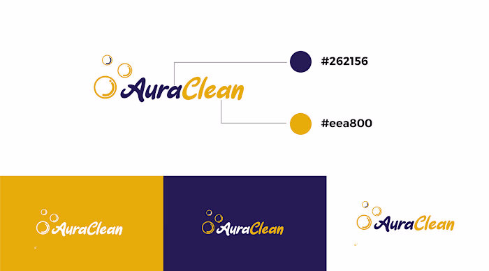 Brand Identity design for AuraClean