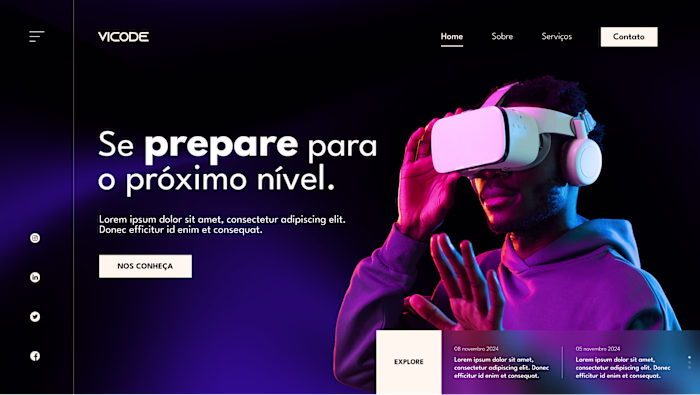 Design UX/UI - Vicode Website