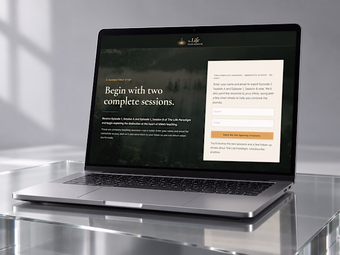The Life Paradigm — Kajabi Preview & Enrollment Funnel