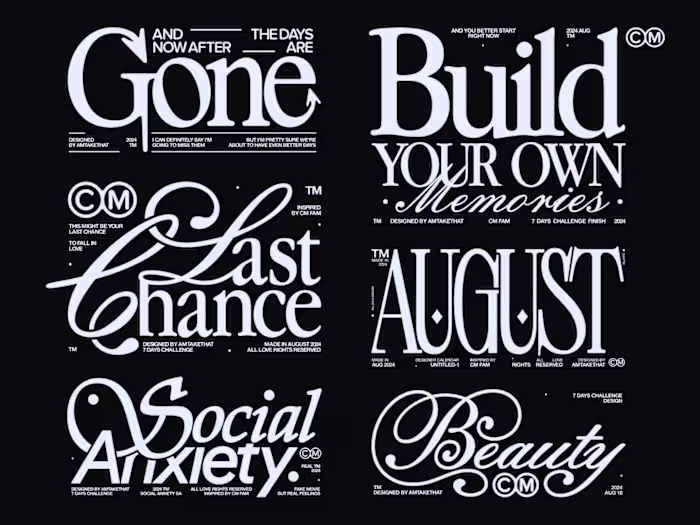 Summer 2024 - Typography Exloration 