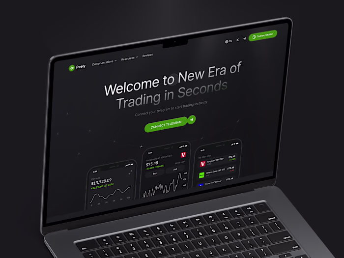 Peely DeFi Homepage