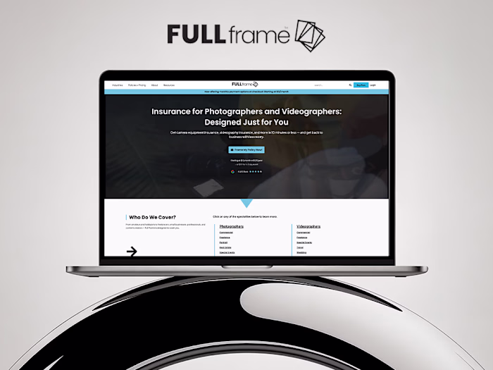 Full Website Design & Development for Full Frame Insurance